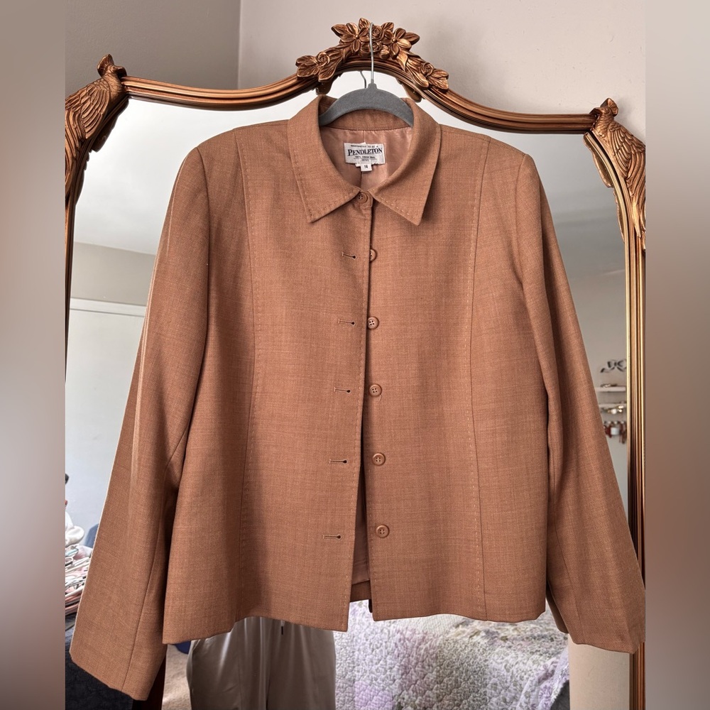 Pendleton Women's Brown Wool Blazer - image 1